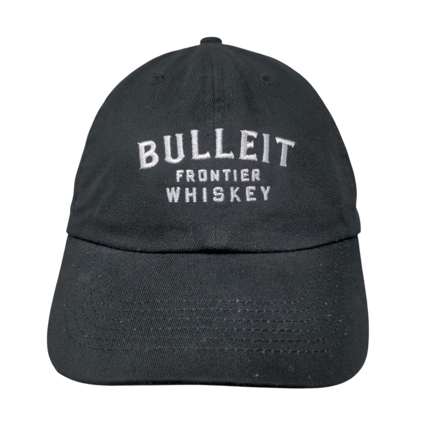 Bulleit Frontier Whiskey Slideback Hat Black One Size Embroidered