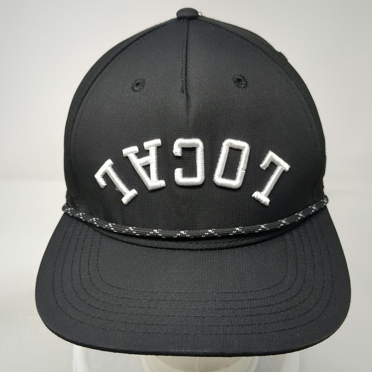 Cap America 5 Panel Black One Size Hat SOLV 50th Anniversary Rope Snapback