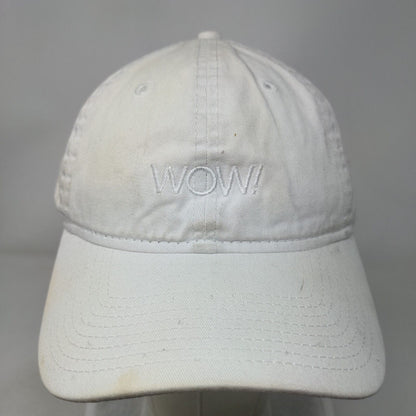 WOW! Slideback Hat White OSFM Embroidered 6 Panel New Era 9Twenty