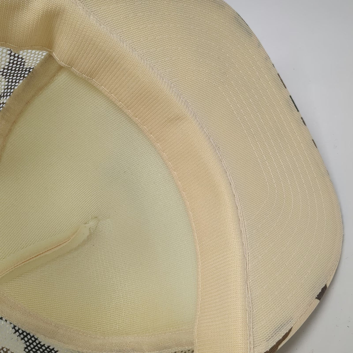 Winner Superdeck Duck Camo Beige Brown Trucker Hat One Size Mesh Rope Snapback