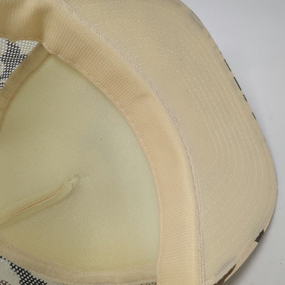 Winner Superdeck Duck Camo Beige Brown Trucker Hat One Size Mesh Rope Snapback