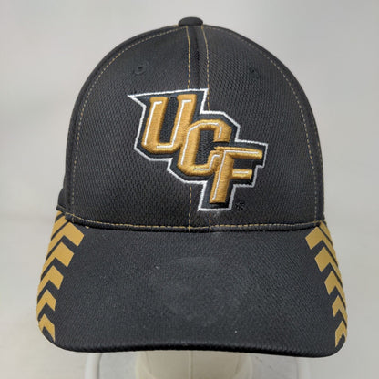 UCF Golden Knights Fitted Hat Black Gold OSFA Top of the World NCAA Embroidered