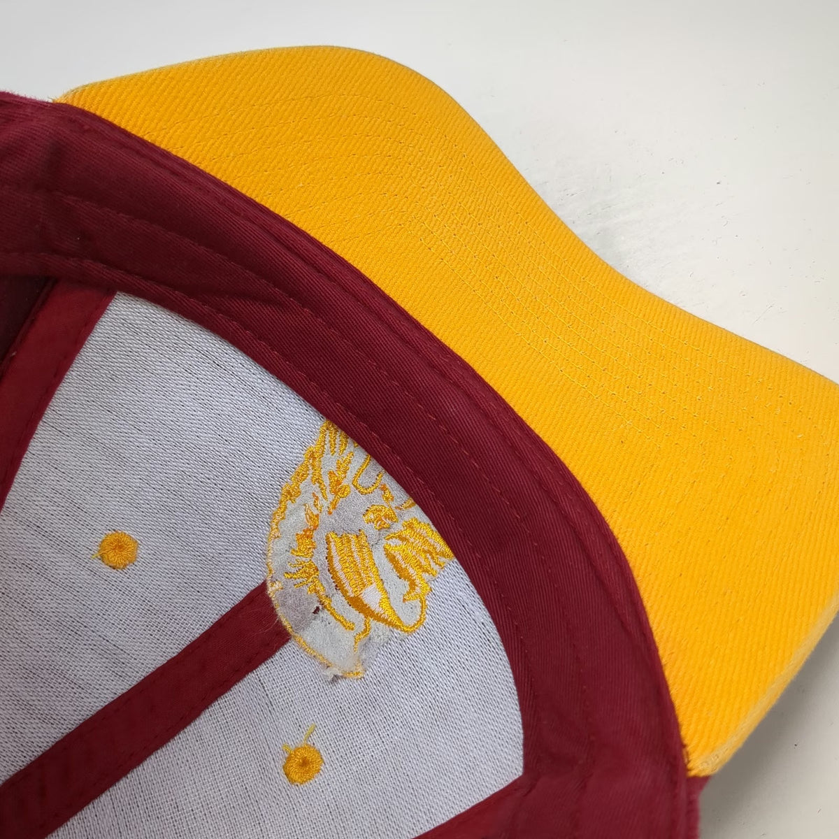USC Trojans NCAA Signatures Cap Red One Size Strapback Yellow Sandwich Bill Hat