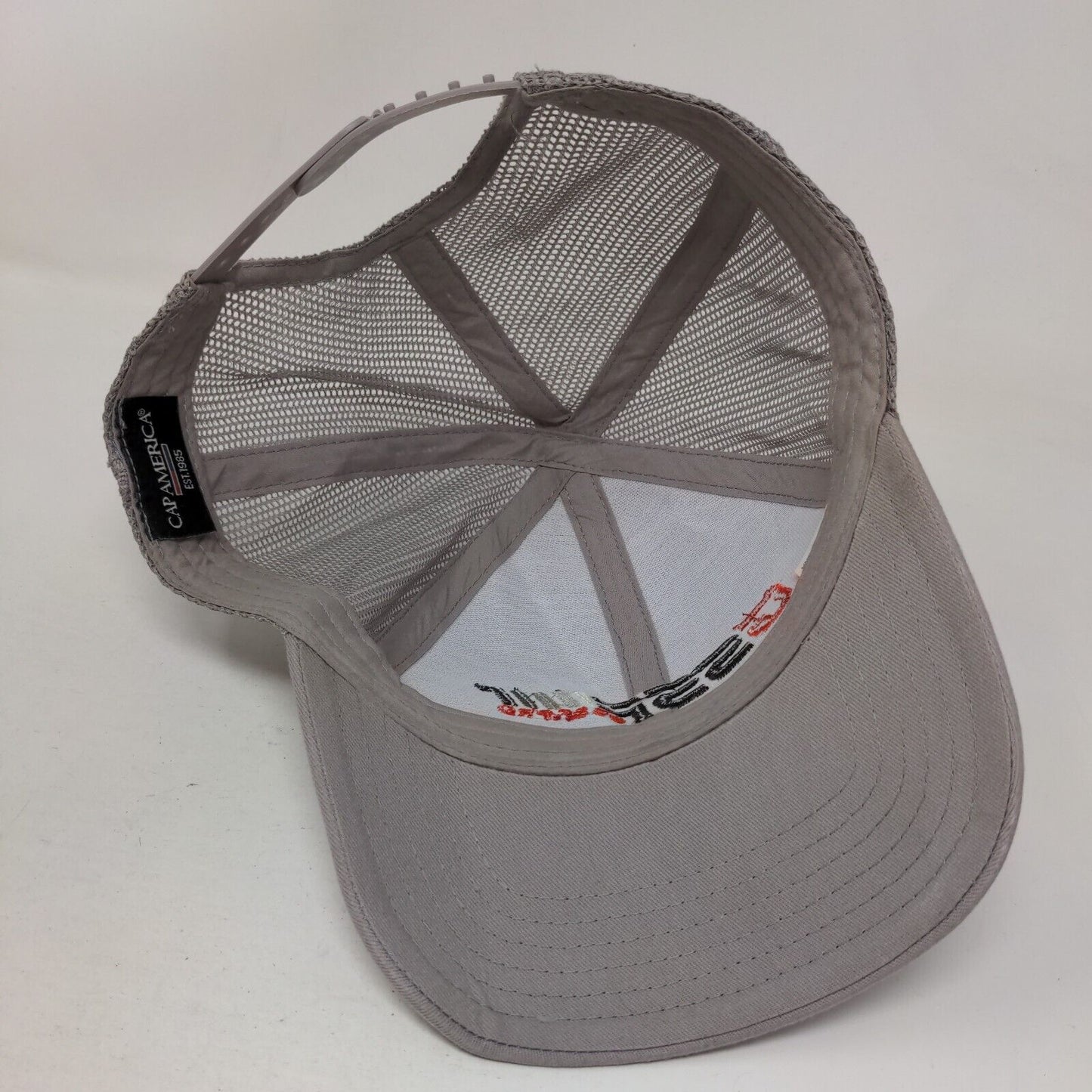 GSSF Pro Snapback Trucker Hat Gray One Size Adjustable Mesh Back Cap America
