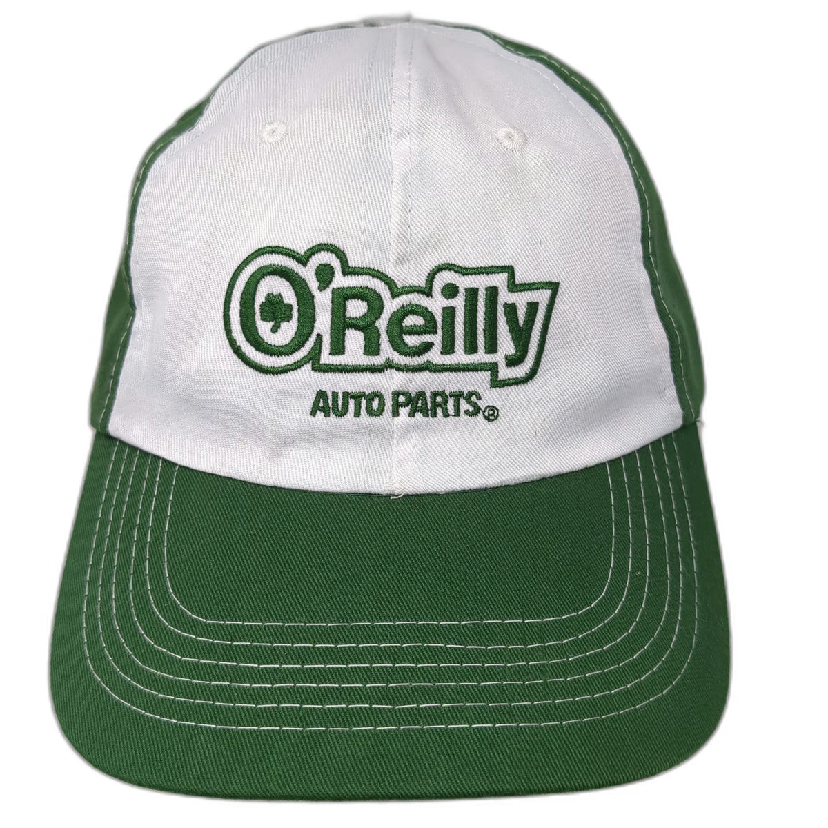 O'Reilly Auto Parts Green Baseball Cap One Size Shamrock Logo Embroidered Hat