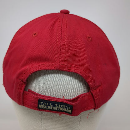 Tall Ships Trading Co. Baseball Cap Red One Size Confederation Bridge NB PEI Hat