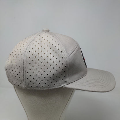 Happy Feet Men's Snapback Mesh Back Hat Tan 3D Brave Creative Leader Logo