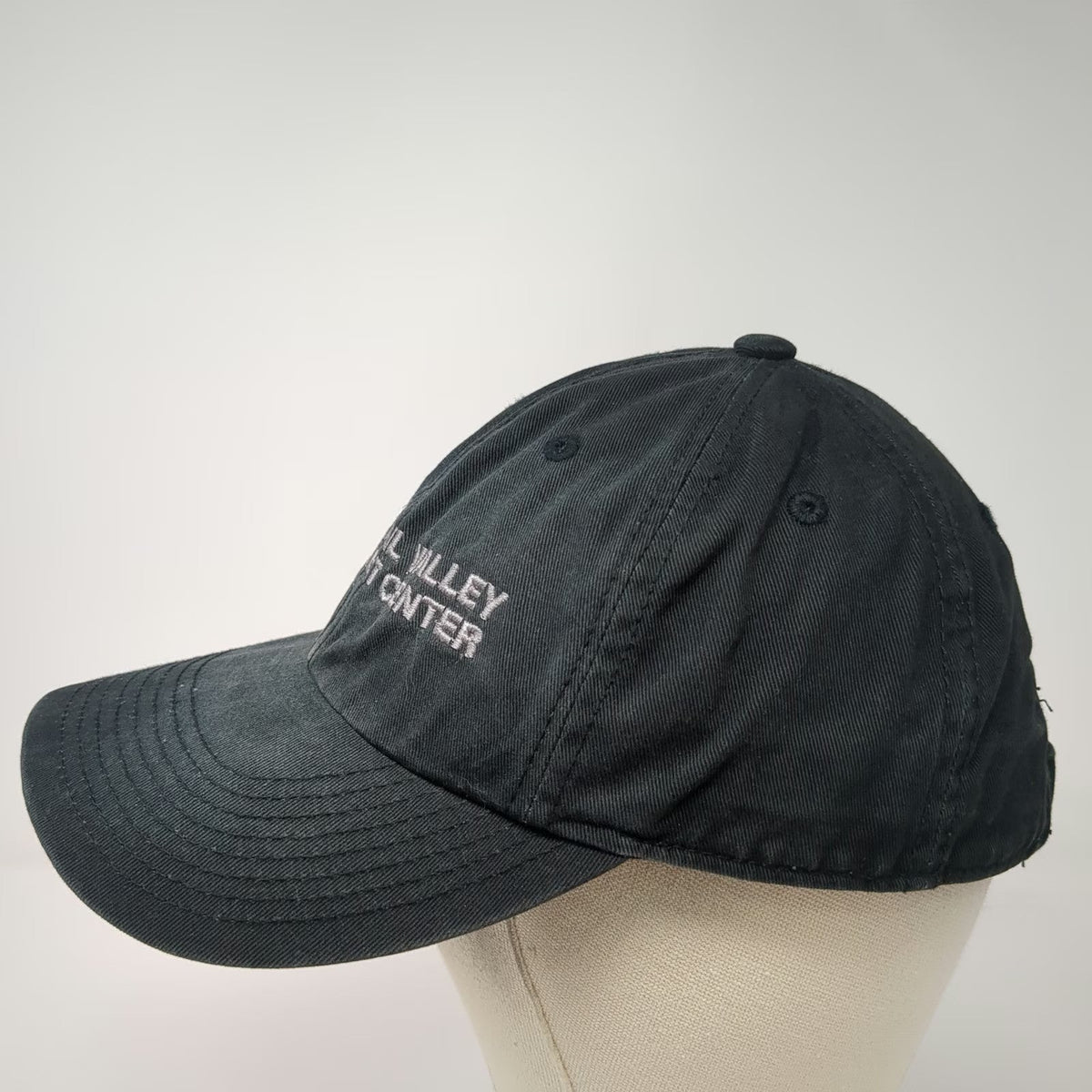 Port Authority Baseball Cap Black One Size Vail Valley Jet Center Strapback Hat