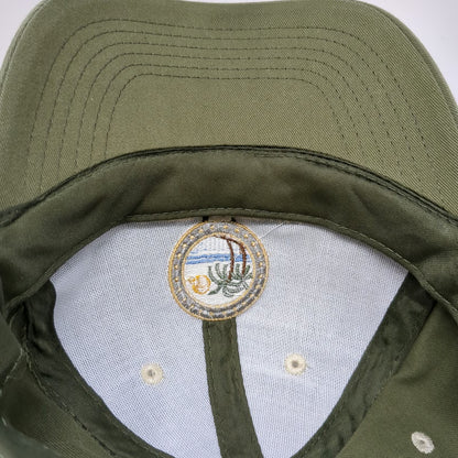 Green Baseball Cap One Size St. Maarten Martin Tropical Palm Tree Strapback Hat