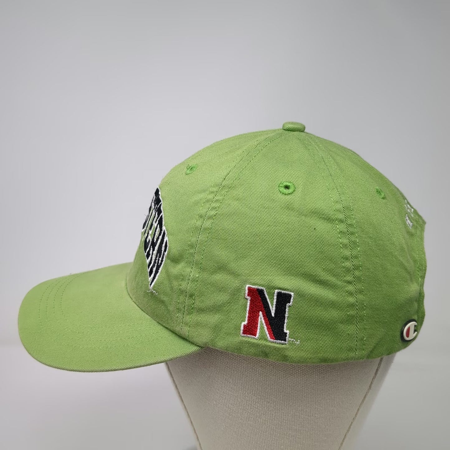 Champion Northeastern Huskies NCAA Green One Size Cap Hat Embroidered Slouch Paw