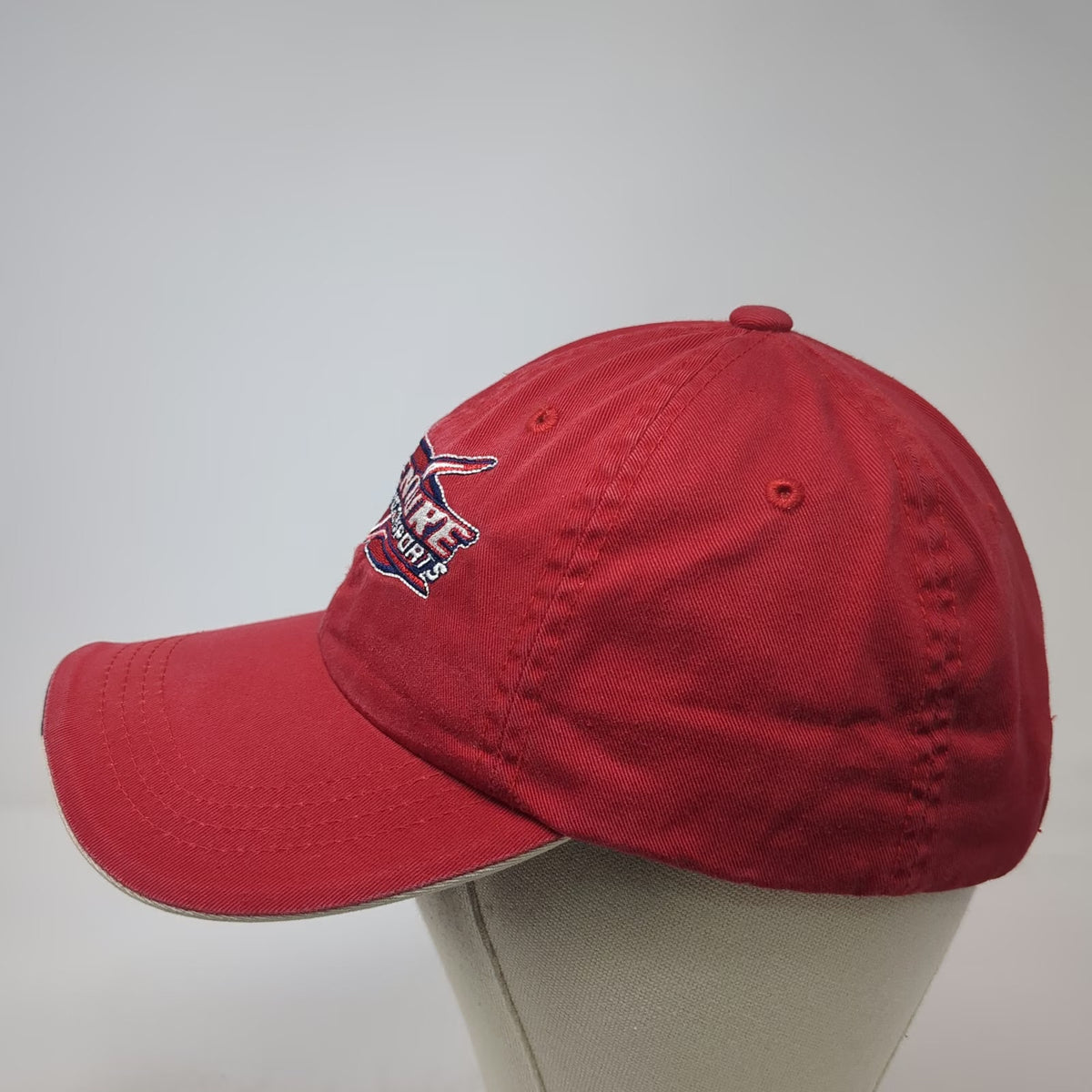 Port Authority Adventure Motorsports Baseball Cap Red One Size Slideback Hat