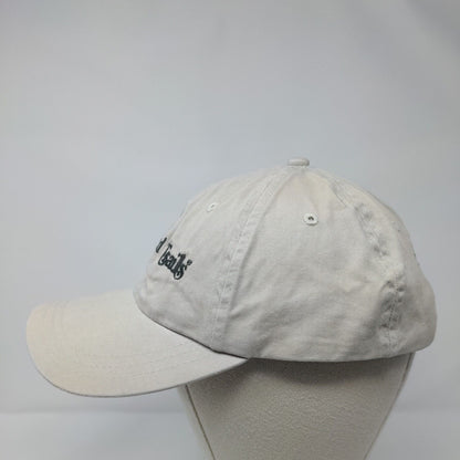Thousand Trails Slideback Hat Tan OSFA Embroidered Leather Strap