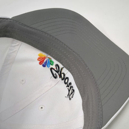 Imperial Baseball Cap White One Size NBC Sports Logo Recycled Polyester Hat