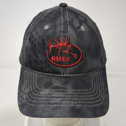 Outdoor Cap Gray Black Red One Size RMEF Camo Baseball Strapback Hunting Hat