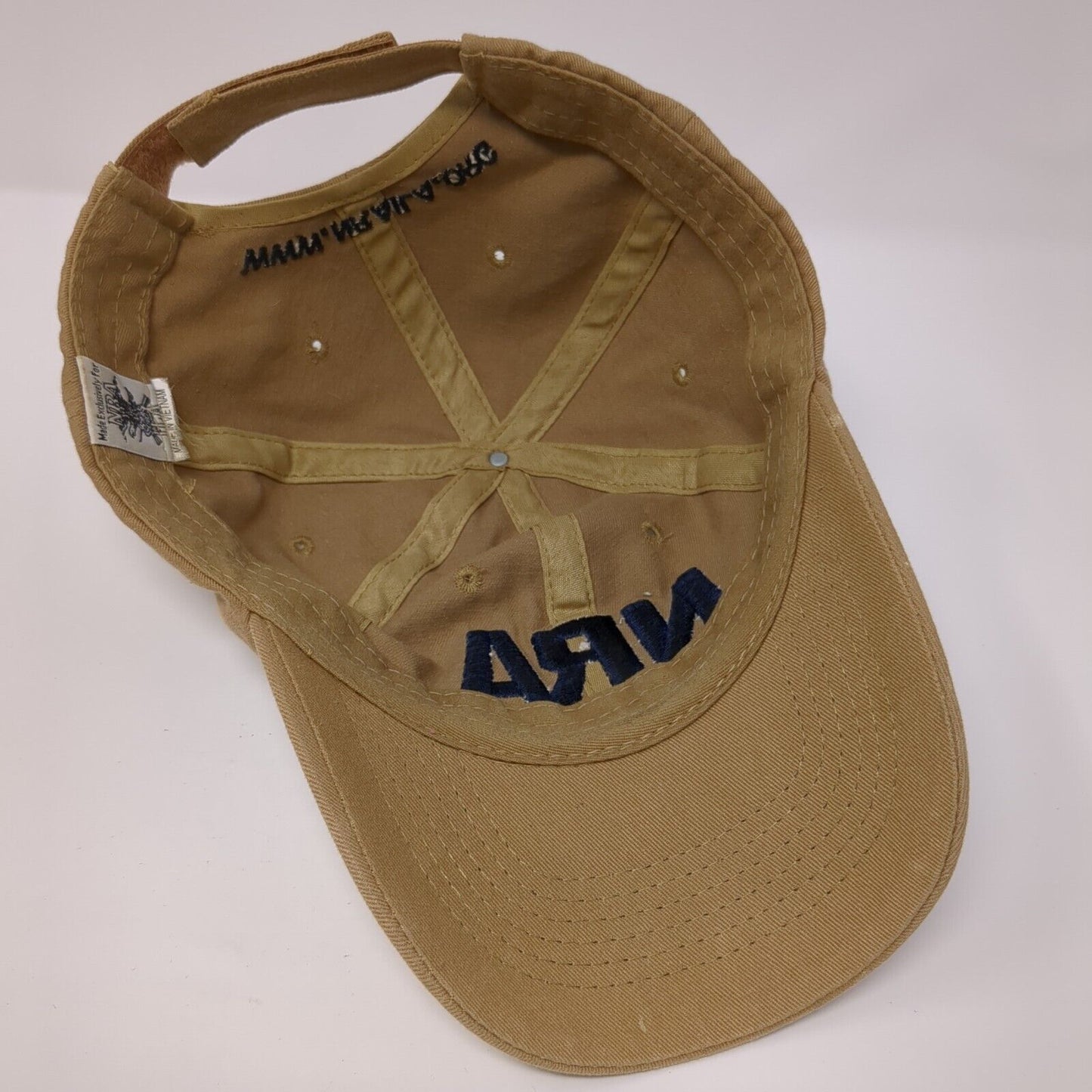 NRA Strapback Hat Tan One Size Institute For Legislative Action 6 Panel