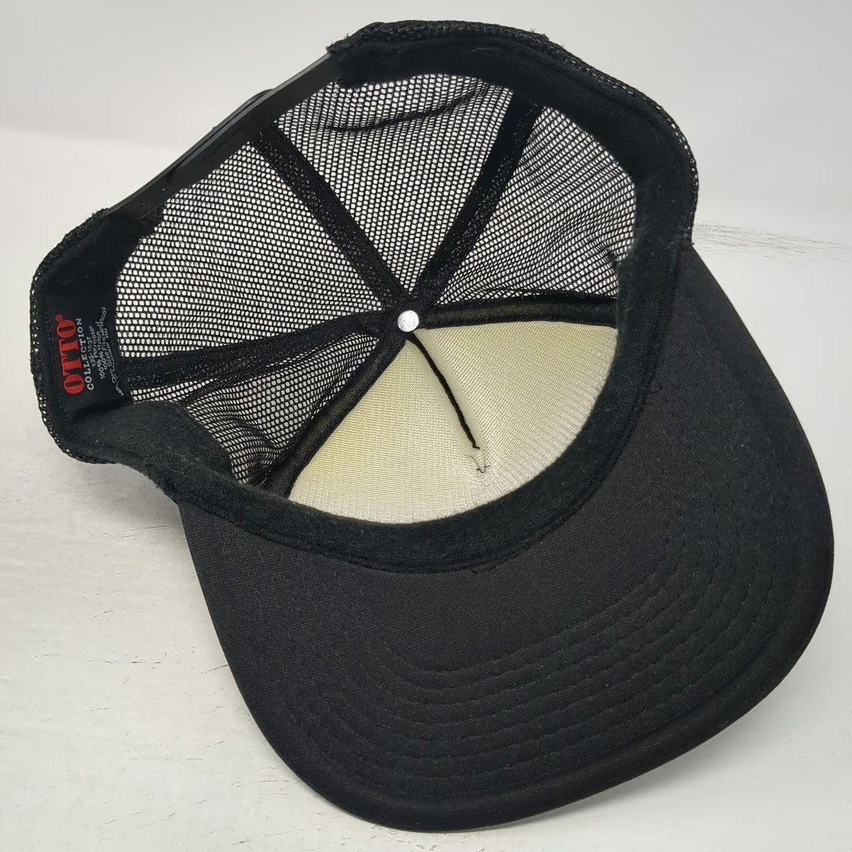 OTTO Trucker Hat Black OSFM Polaris Wolf Pack RZR Team Mesh Back Snapback Foam