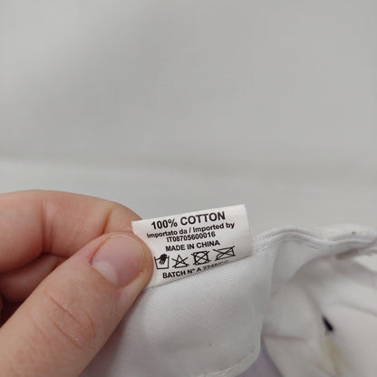 Costa Strapback Hat White One Size Adjustable Vented Holes 6 Panel Unique Europe