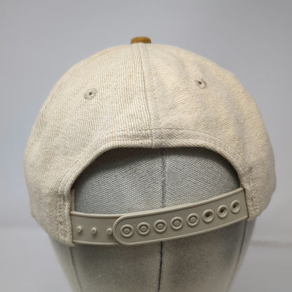 America's Legend Boise Cascade Snapback Hat Beige One Size Suede Brim Deer Fish