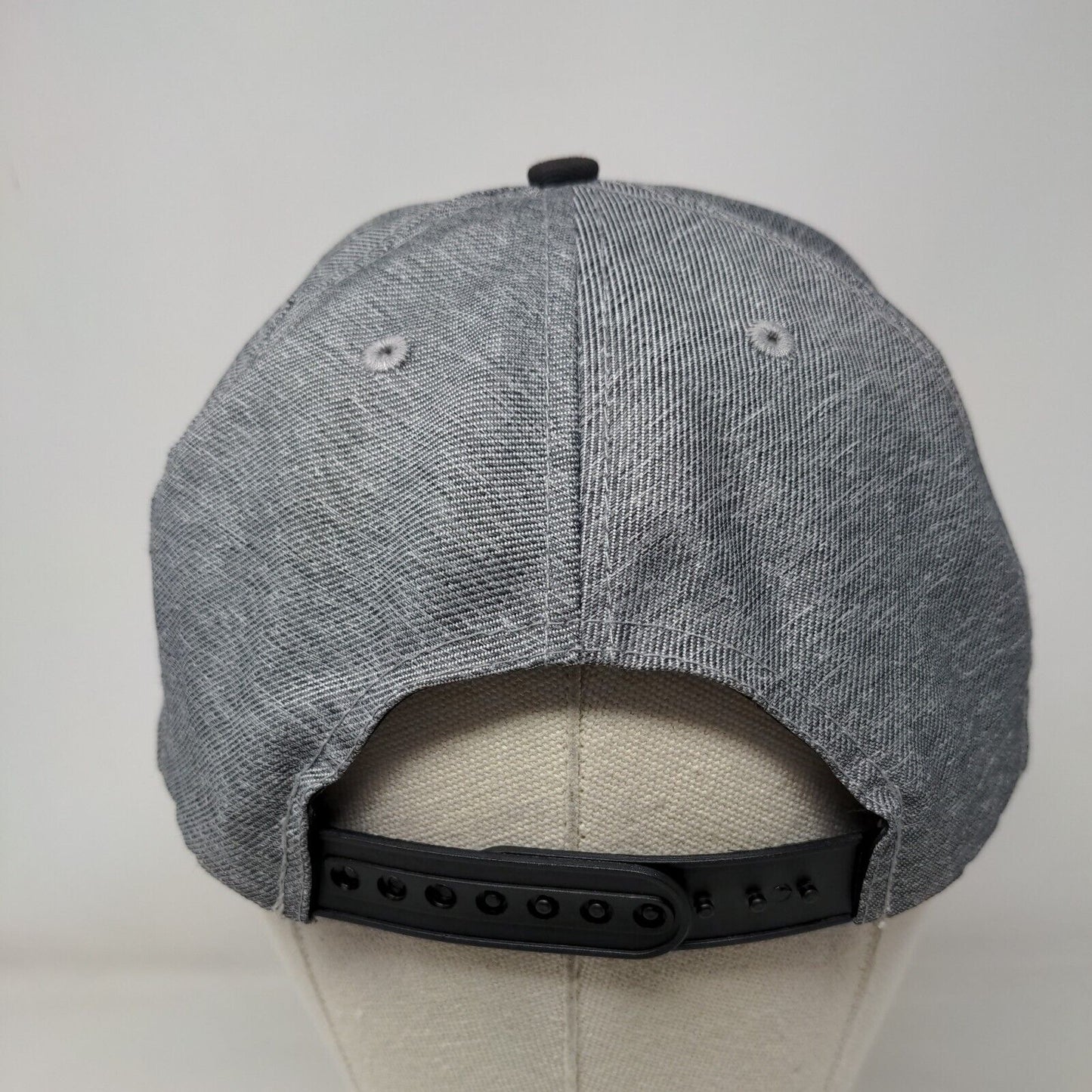 Nerdy Mickey Mouse Snapback Hat Gray Adult Embroidered Vent Holes Disney
