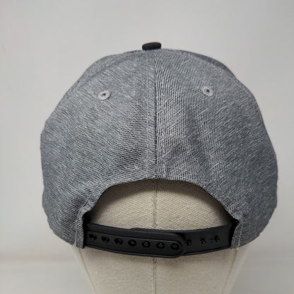 Nerdy Mickey Mouse Snapback Hat Gray Adult Embroidered Vent Holes Disney