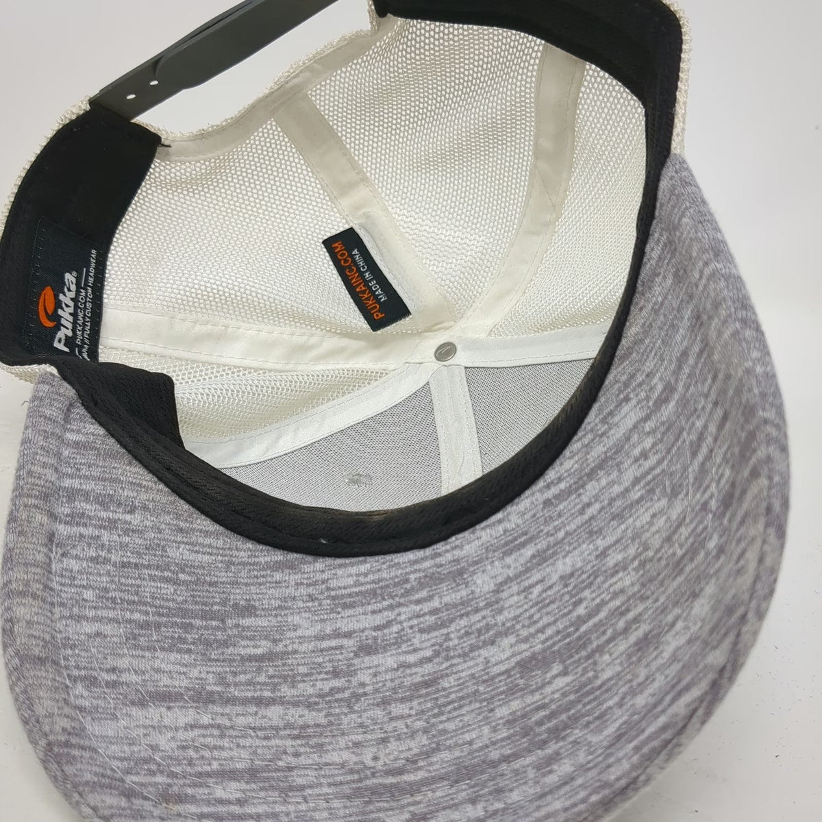 Pukka Trucker Hat Gray White One Size Tamarack Resort Patch Mesh Snapback