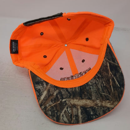 Jim Bryan North Central Farmers Elevator Camo Orange One Size Baseball Cap Hat