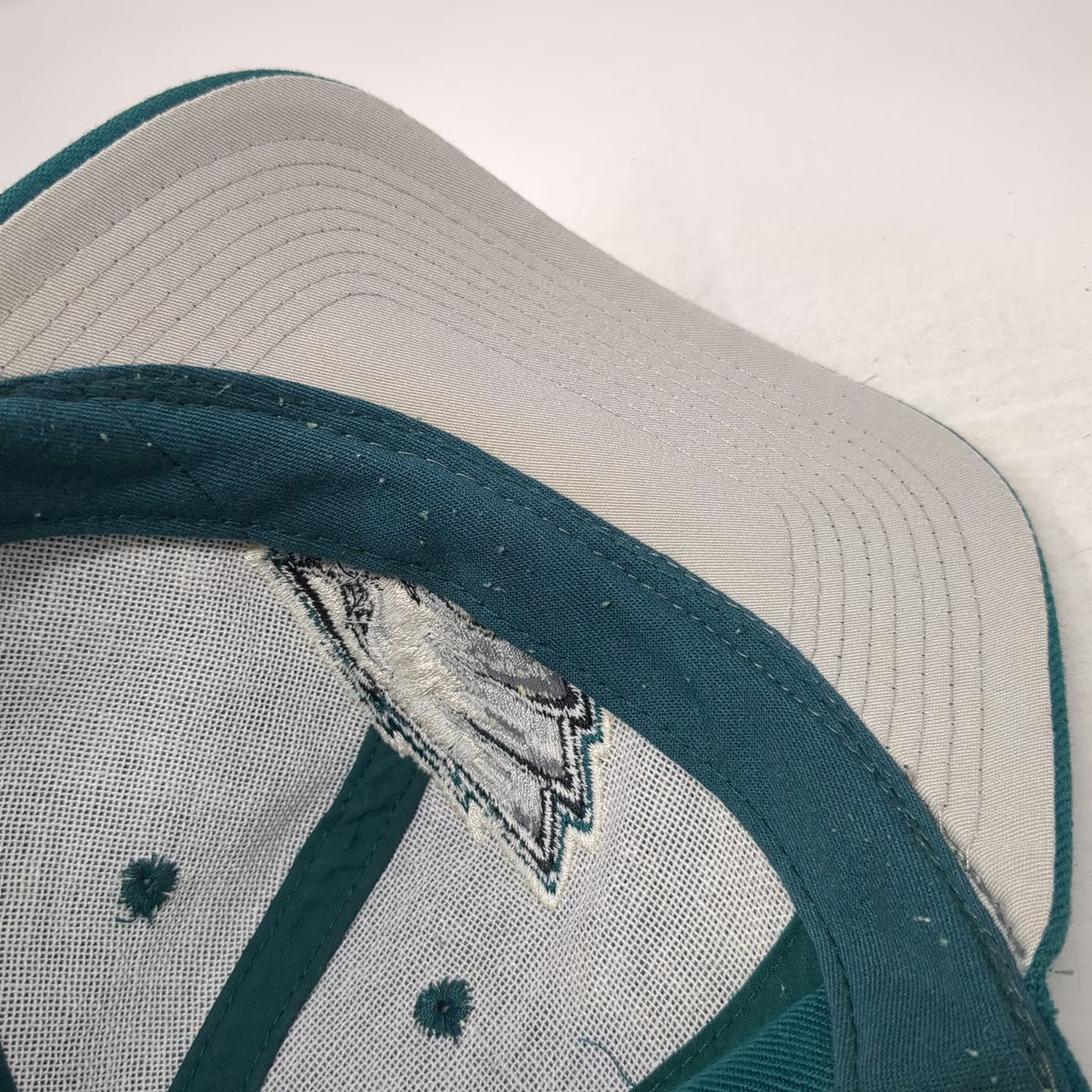 Annco Philadelphia Eagles NFL Snapback Green White NFC Side Patch Hat Vintage