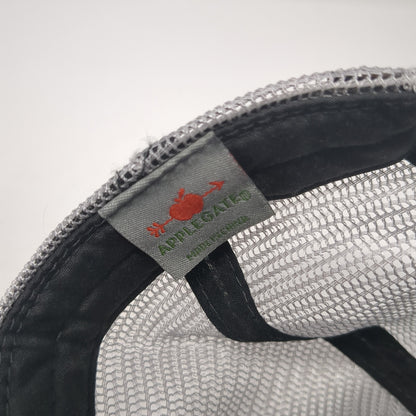 Apple Gate Snapback Trucker Hat Gray One Size Adjustable Mesh Back 6 Panel