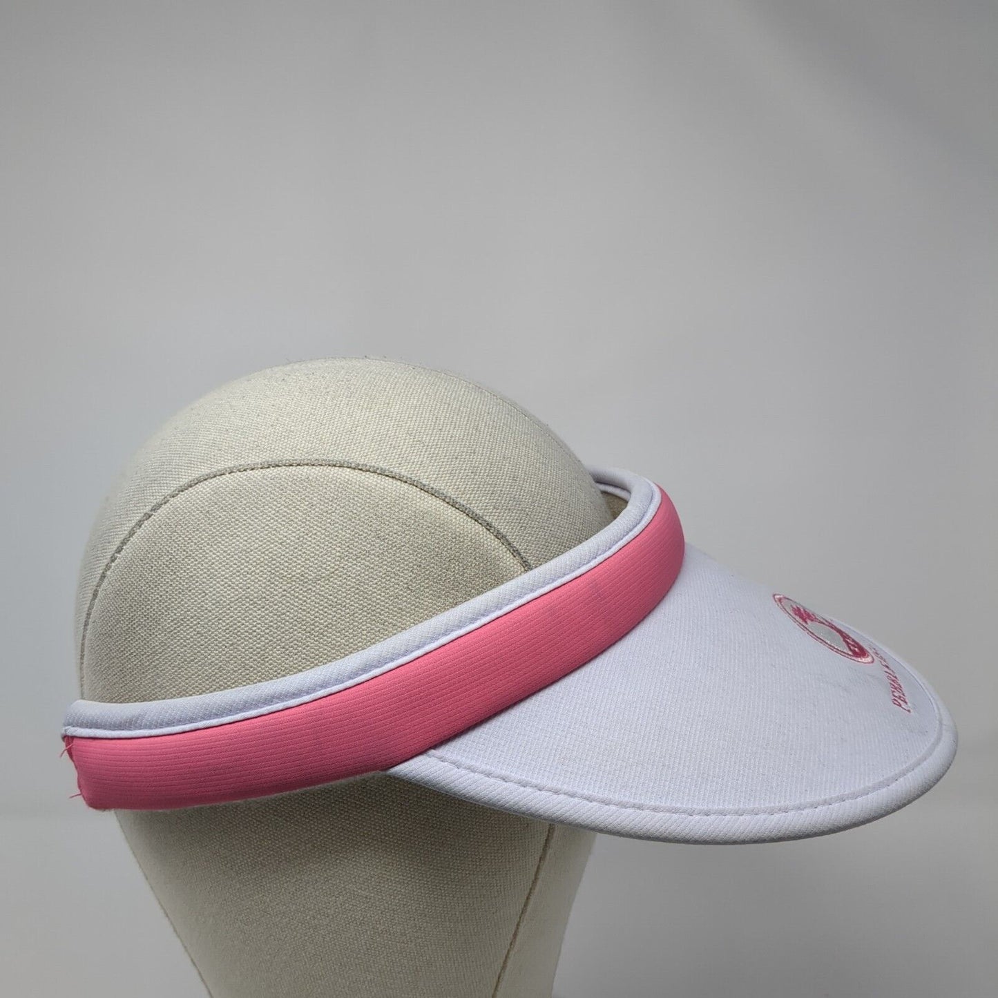 Pebble Beach 1919 Clip On Sun Visor Hat White One Size Kate Lord Ahead