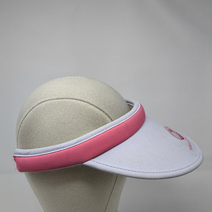 Pebble Beach 1919 Clip On Sun Visor Hat White One Size Kate Lord Ahead