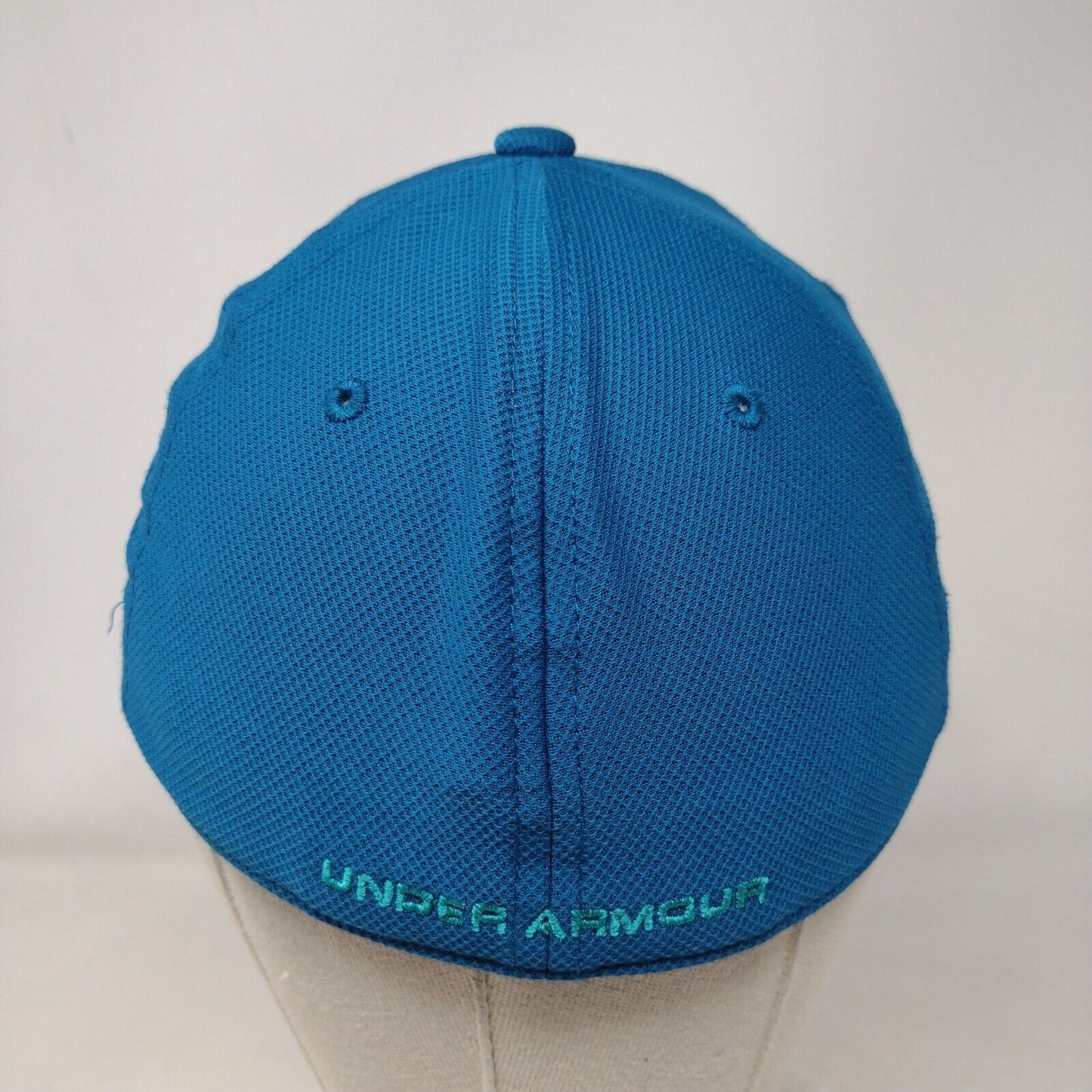 Under Armour Fitted Hat Blue Youth S/M Embroidered Classic Fit Solid