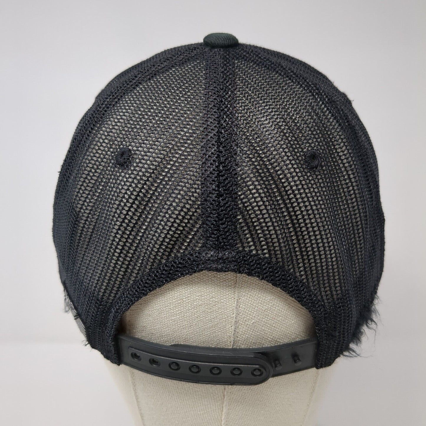 Highway 21 Snapback Trucker Hat Black One Size Mesh Back Adjustable