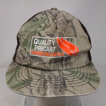 Quality Precast Strong On Service Mesh Back Trucker Hat Camo OSFA Adjustable