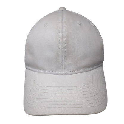 Outdoor Cap Strapback Trucker Hat White OS Adjustable Mesh Back 6 Panel Blank