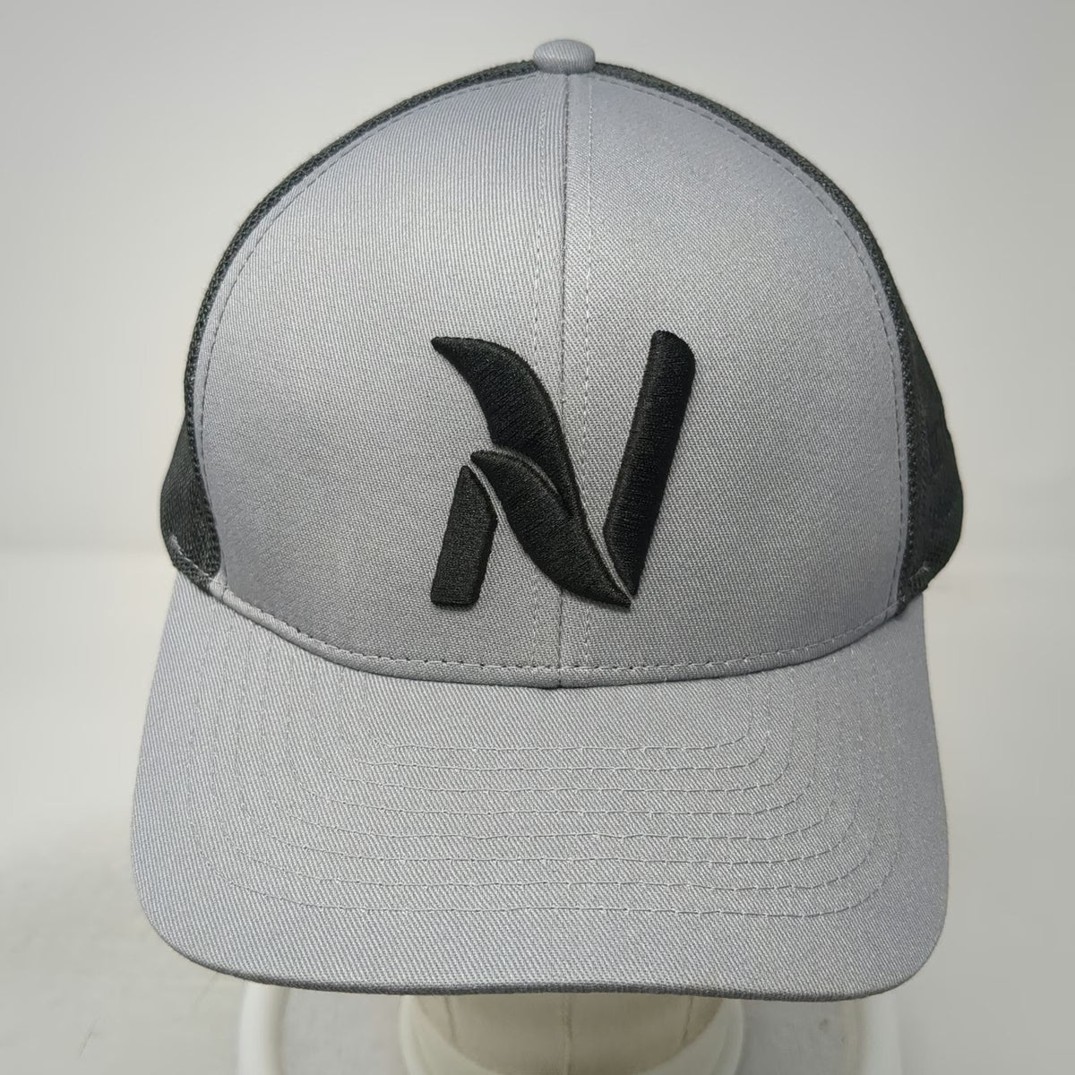 K-Products Trucker Hat Gray One Size Nutrien Ag Solutions Logo Mesh Snapback