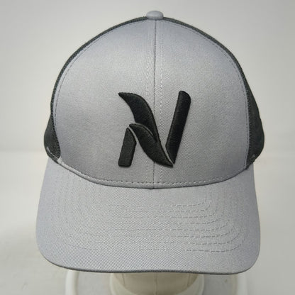 K-Products Trucker Hat Gray One Size Nutrien Ag Solutions Logo Mesh Snapback