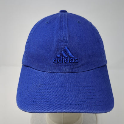 Adidas 3 Stripes Slideback Hat Blue One Size Adjustable Embroidered