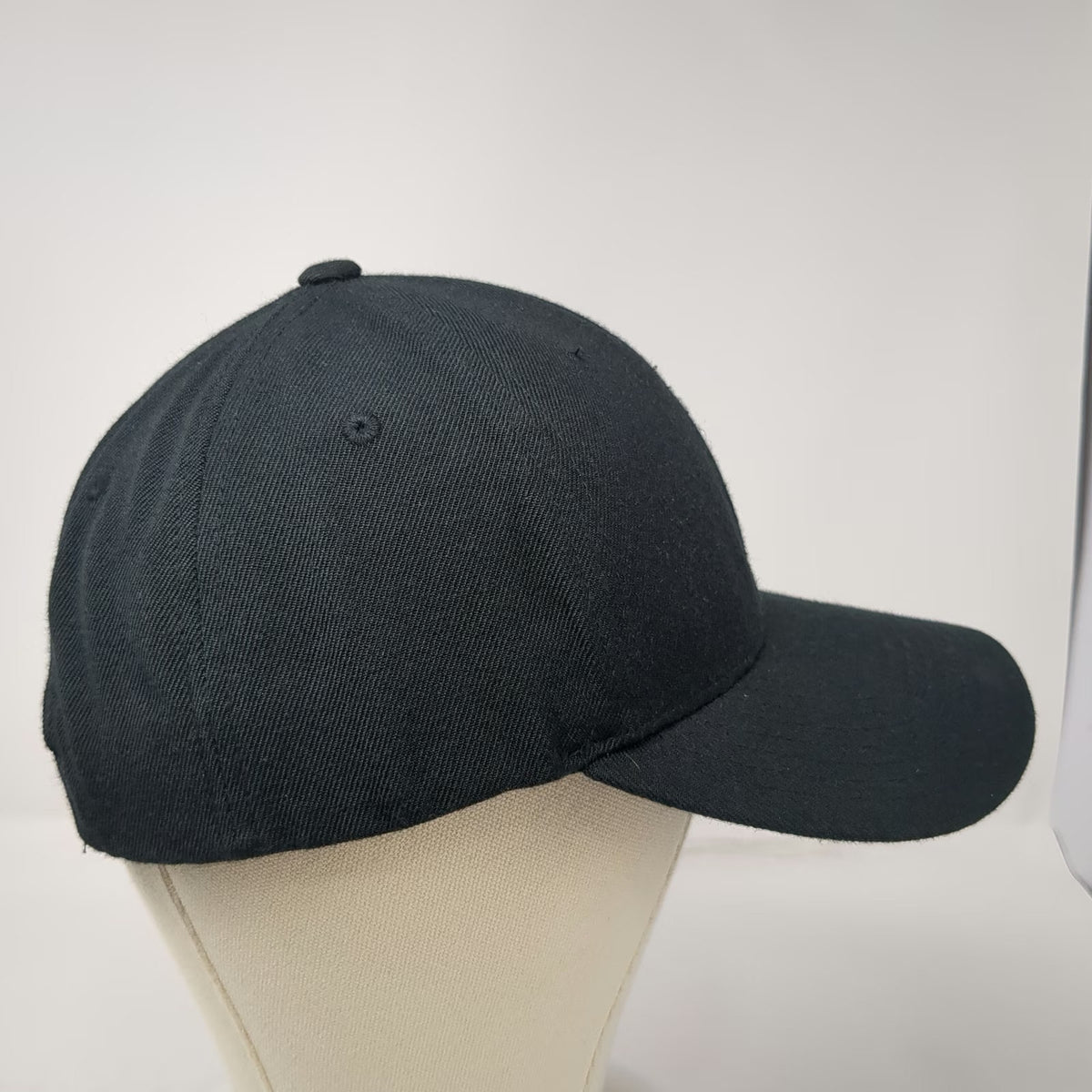 Yupoong Snapback Hat Black One Size Kerry Hill Winery Logo Patch Wool Blend