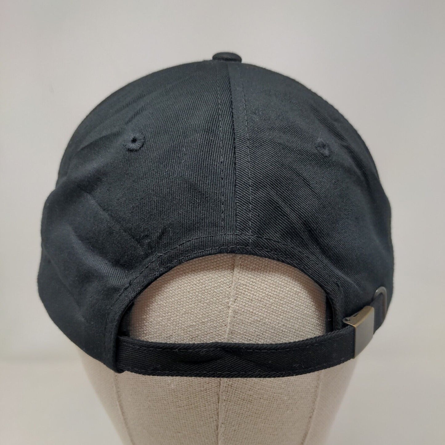 GVL Slideback Hat Black One Size Embroidered Logo Adjustable Richardson