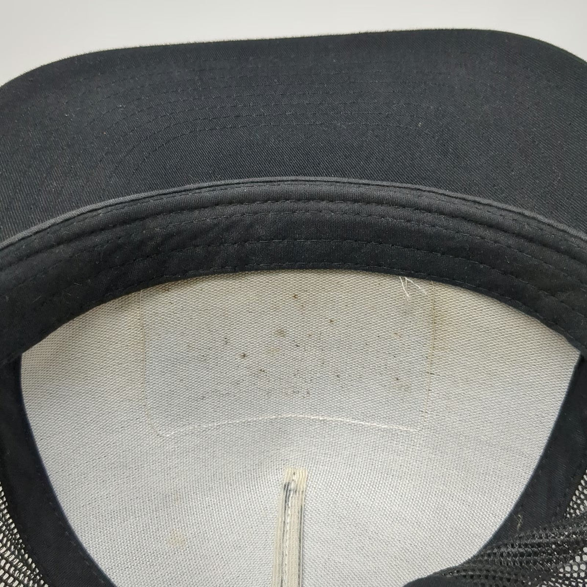 Yupoong Trucker Hat Black OSFM Salty Rodeo Patch Snapback Matt 5:13 Mesh Back