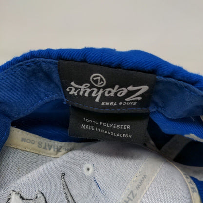 Zephyr Men's Snapback Hat Blue Embroidered Miami Dade College Sharks Logo