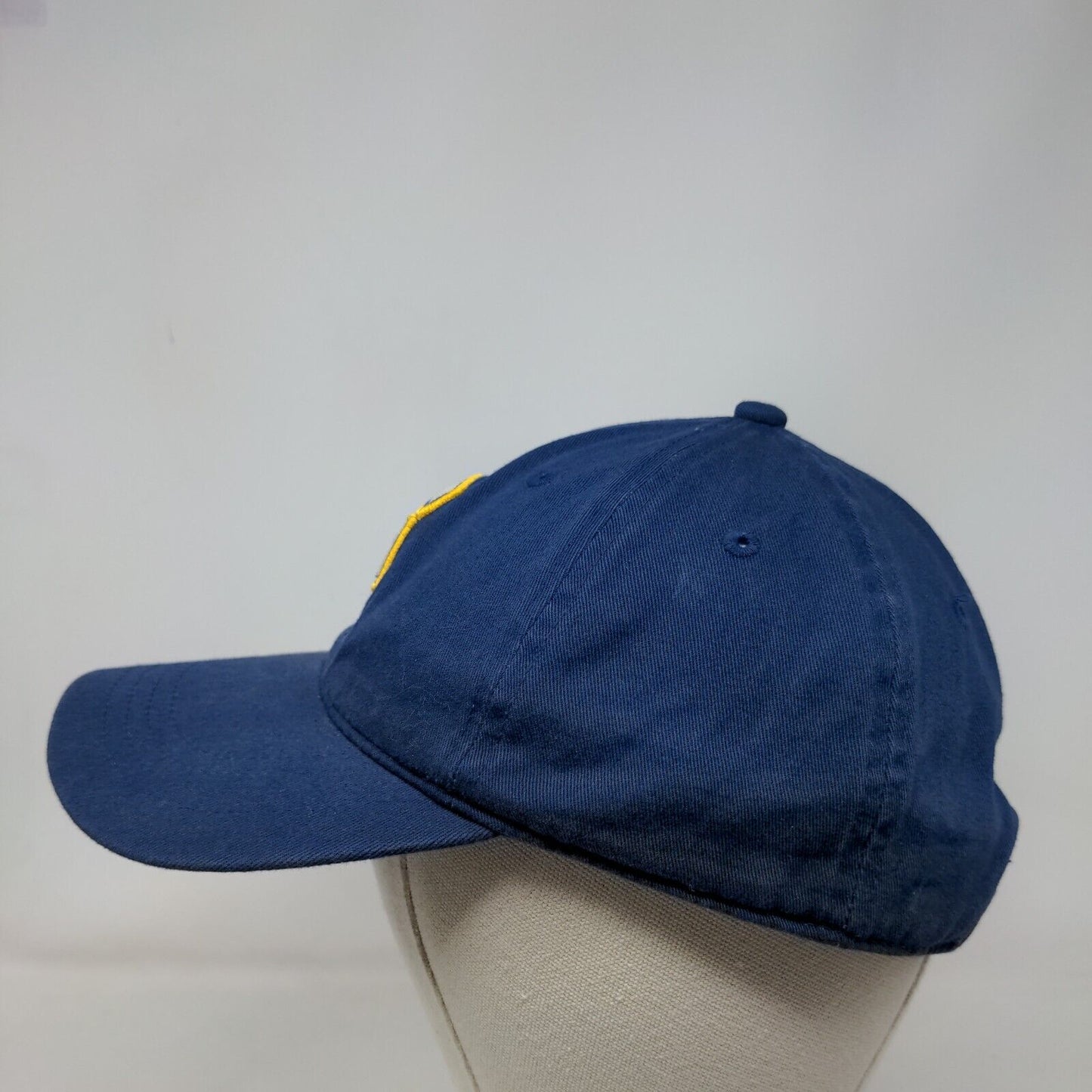 S Wrestling Slideback Hat Blue OSFM Embroidered 6 Panel Outdoor Cap