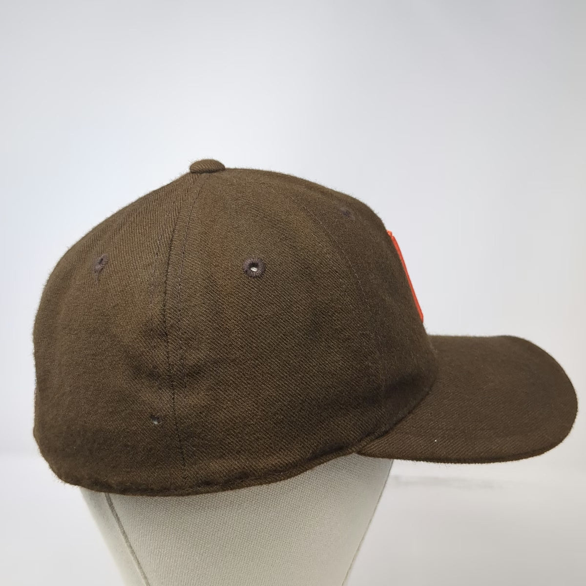 Cleveland Browns NFL Nike Cap Brown Orange White 7 1/4 Wool Fitted Sideline Hat