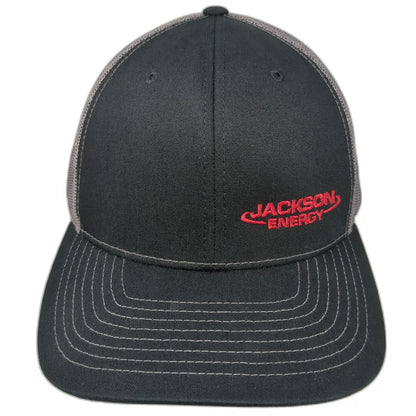 Richardson Trucker Hat Black One Size Jackson Energy Mesh Back Snapback Gray