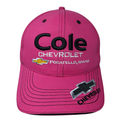 Cole Chevrolet Snapback Hat Ponytail Pink One Size Pocatello Idaho