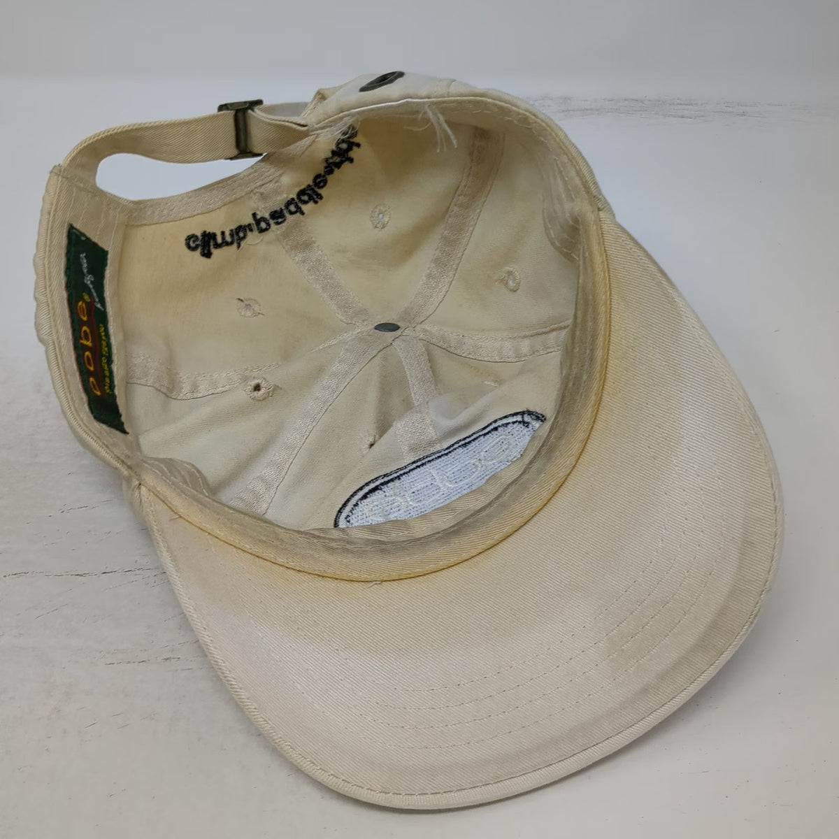 oobe Baseball Cap Beige One Size Slideback Climb Paddle Ride Cotton Outdoor Hat