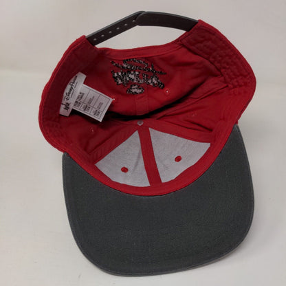Mickey Mouse Pixel Snapback Hat Red Youth Embroidered Colorblock Disney