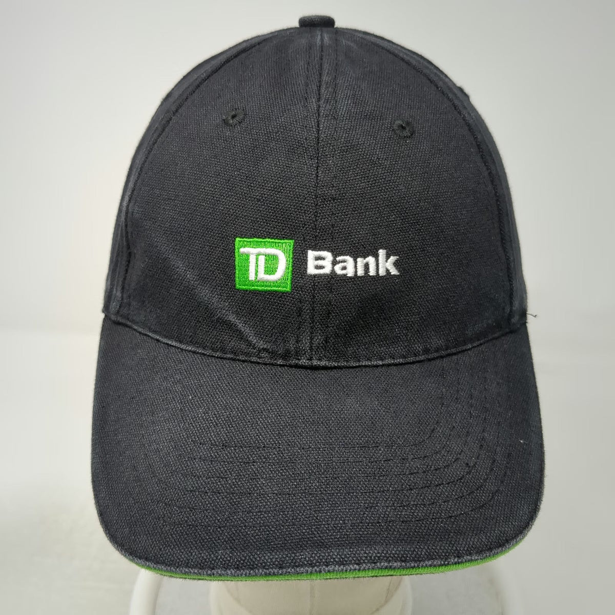 TD Bank Baseball Cap Black One Size Slideback America Most Convenient Visor hat