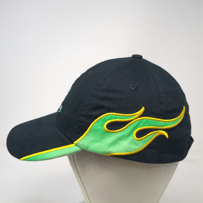 Baseball Cap Black Green Yellow One Size Honda Logo Flames Strapback Cotton hat