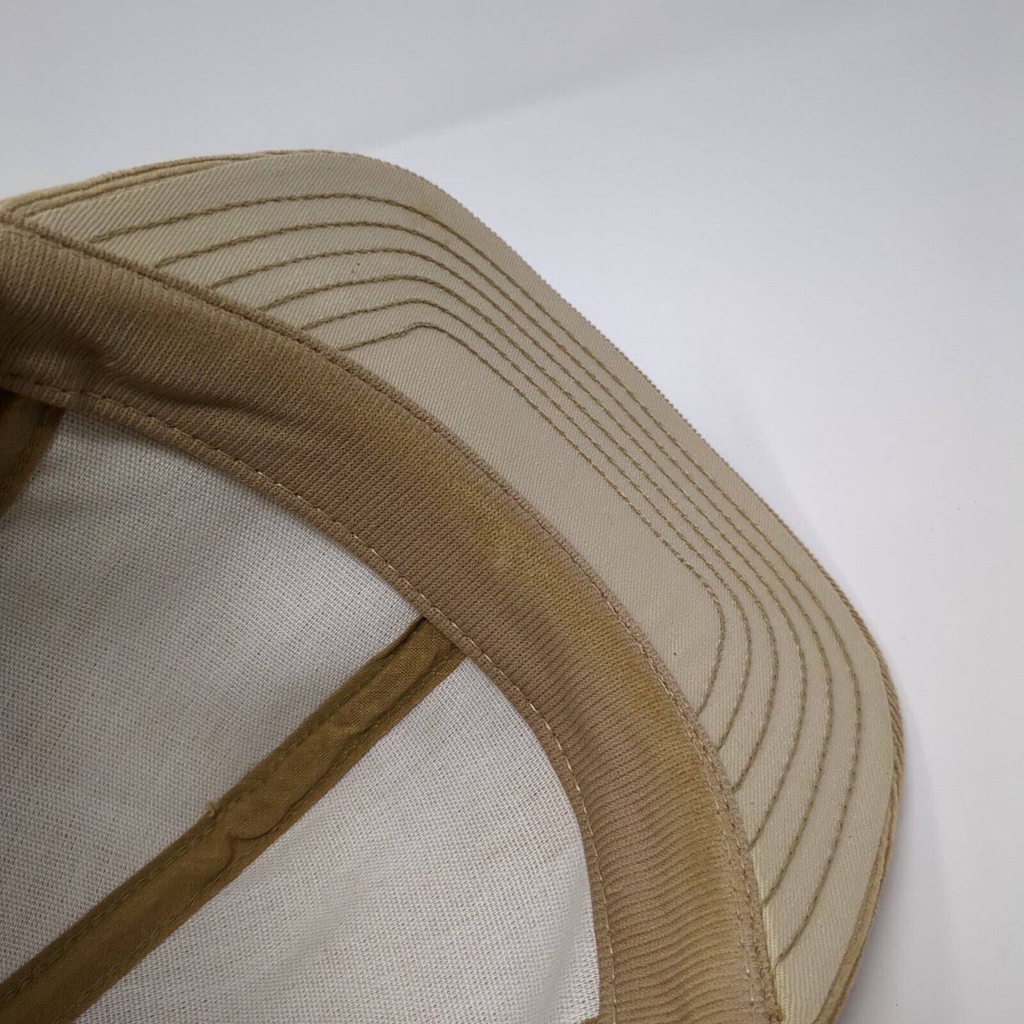 Unbranded Snapback Hat Tan One Size Adjustable Solid Blank Corduroy